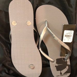Lagerfield flip flops. New with tags